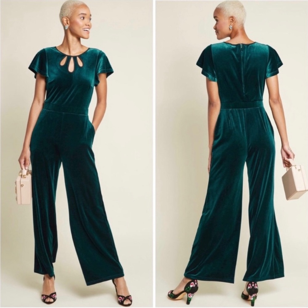 ModCloth flutter sleeve jumpsuit